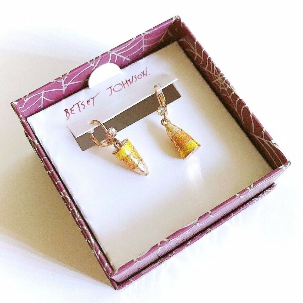 Betsey Johnson Gold and Silver Earrings